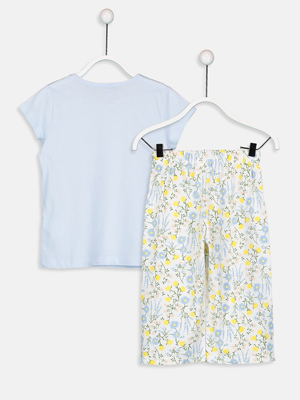 Дівчина СИНІЙ Піжамний комплект-1