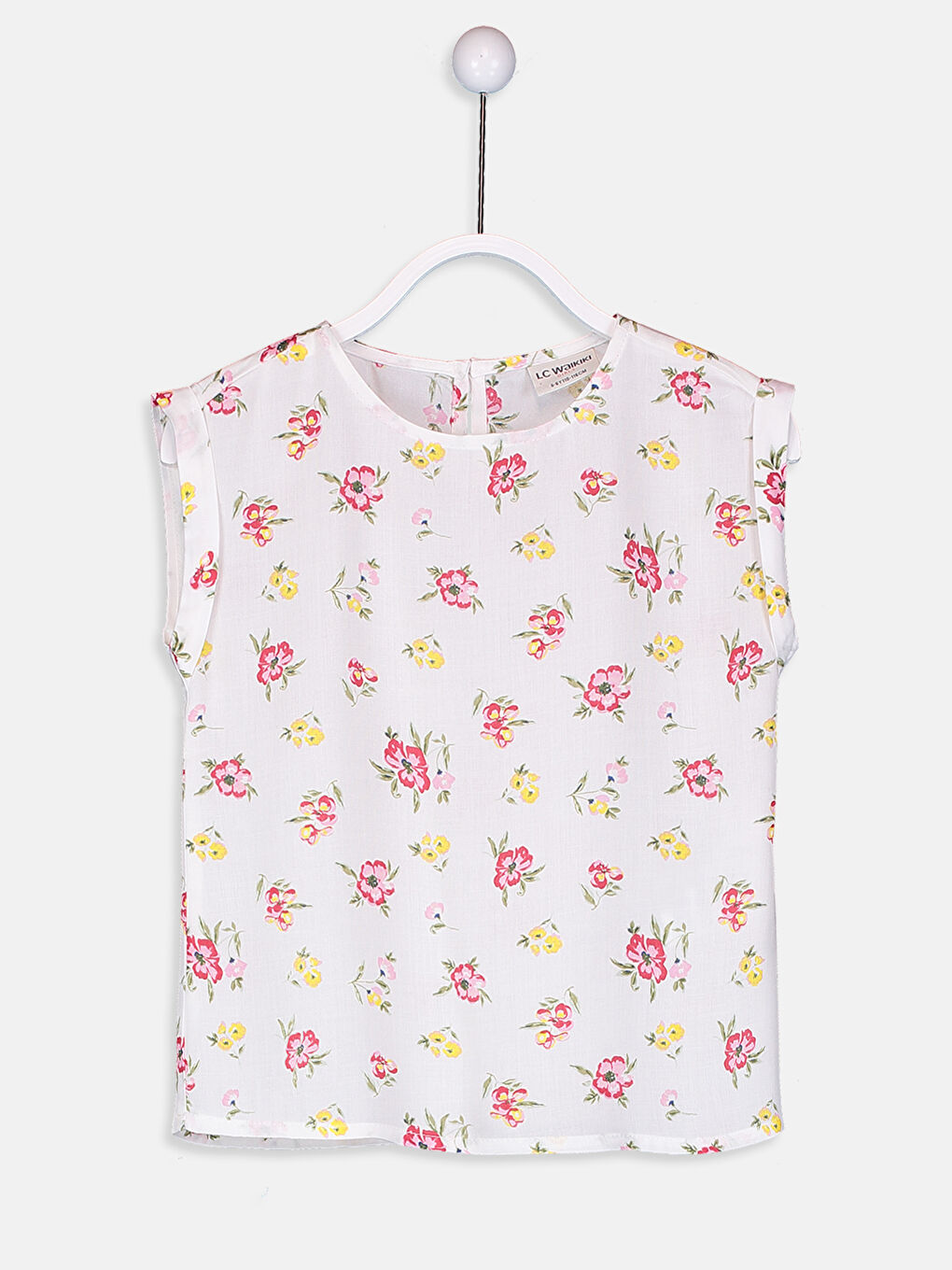 Crew Neck Girls' Blouse