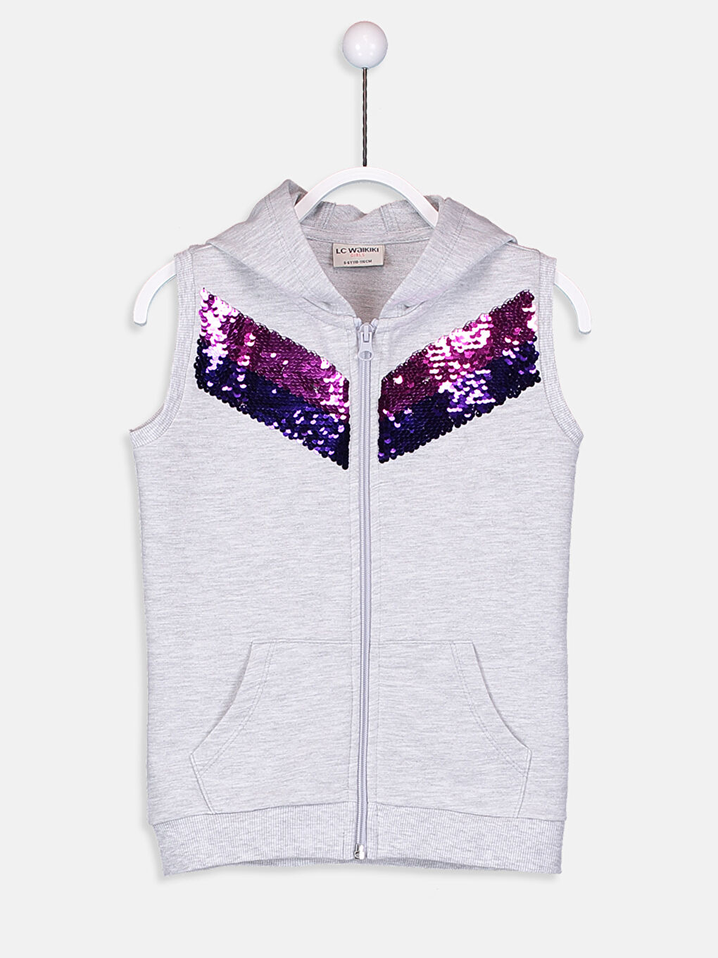 Дівчина СІРИЙ Жилетка