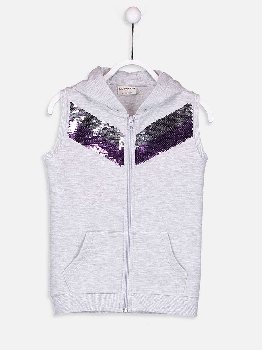 Дівчина СІРИЙ Жилетка-1