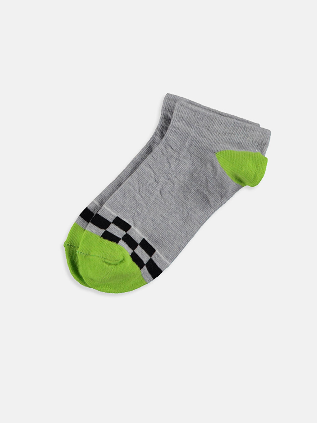 Karışık Renk İpliği Boyalı Patik Çorap-3