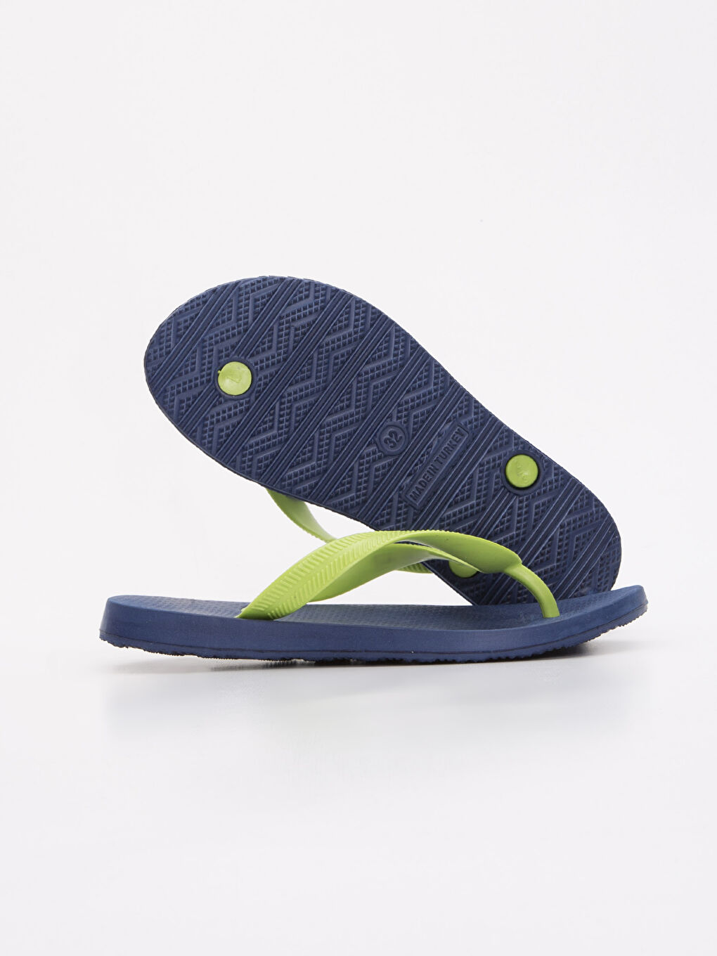 Унисекс Синий Шлепанцы-3