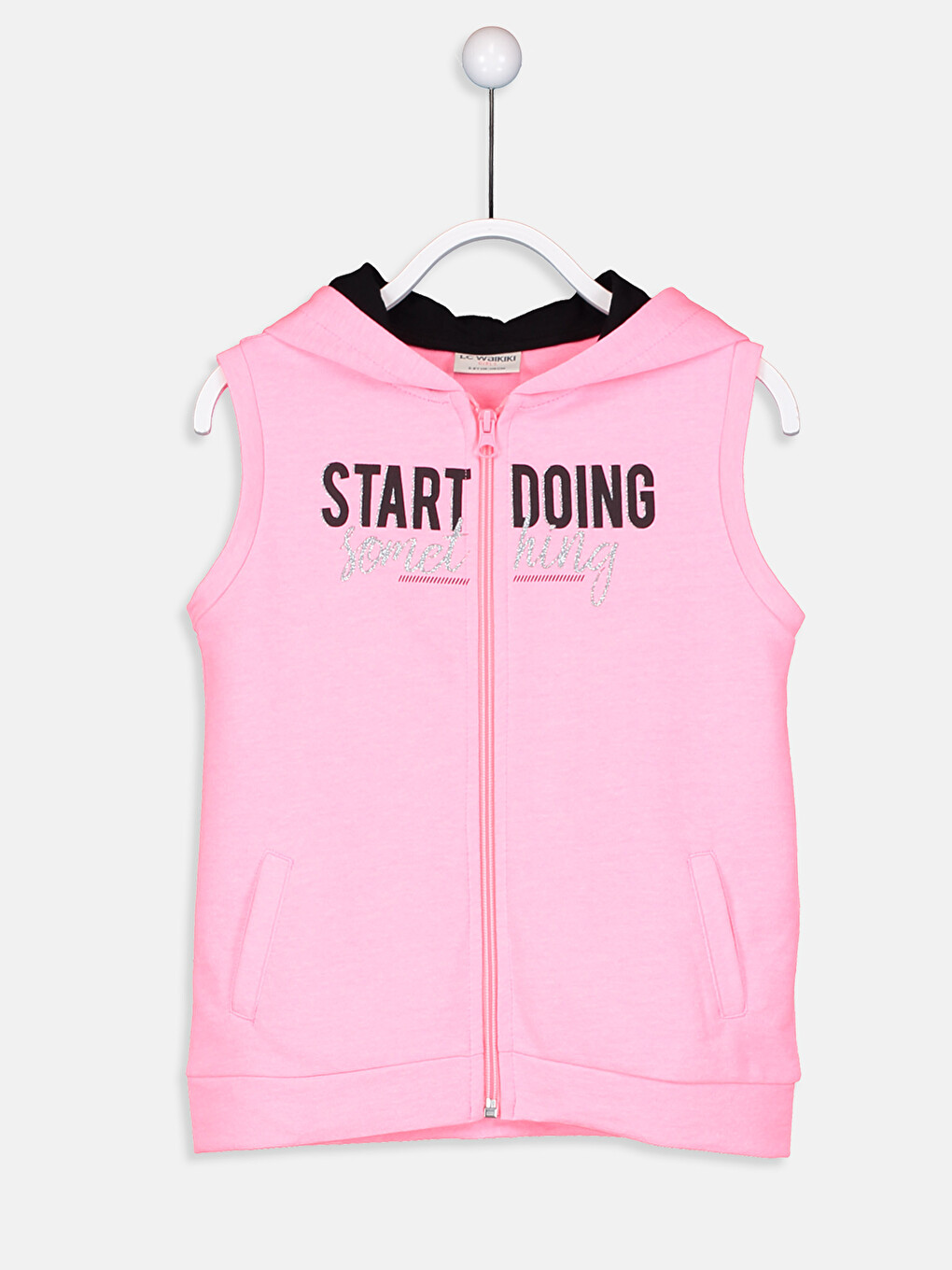 Girl Pink Knit Gilet
