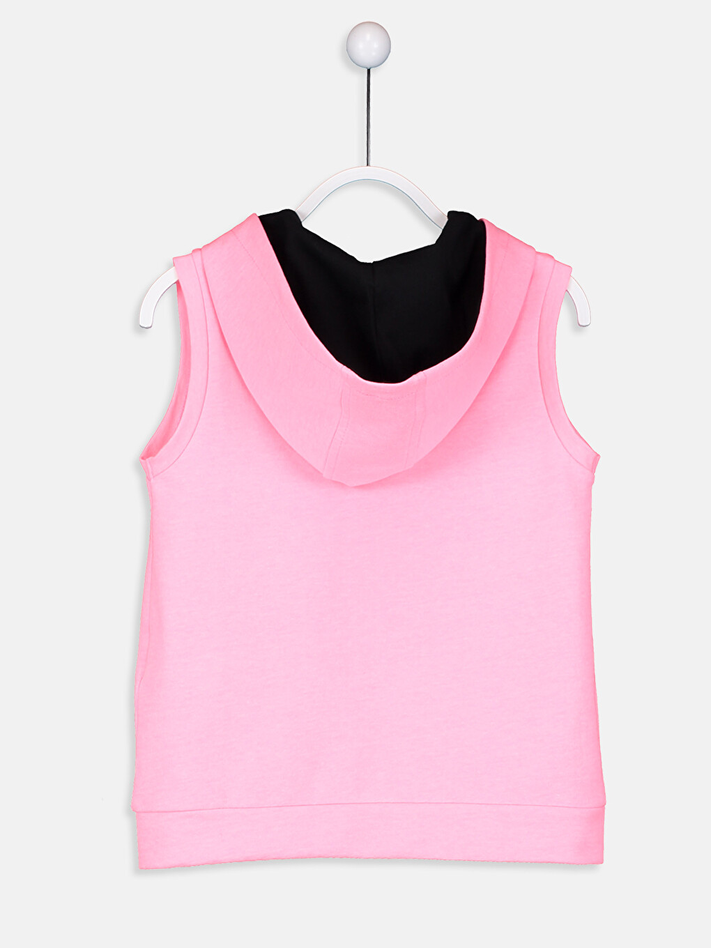 Girl Pink Knit Gilet-1