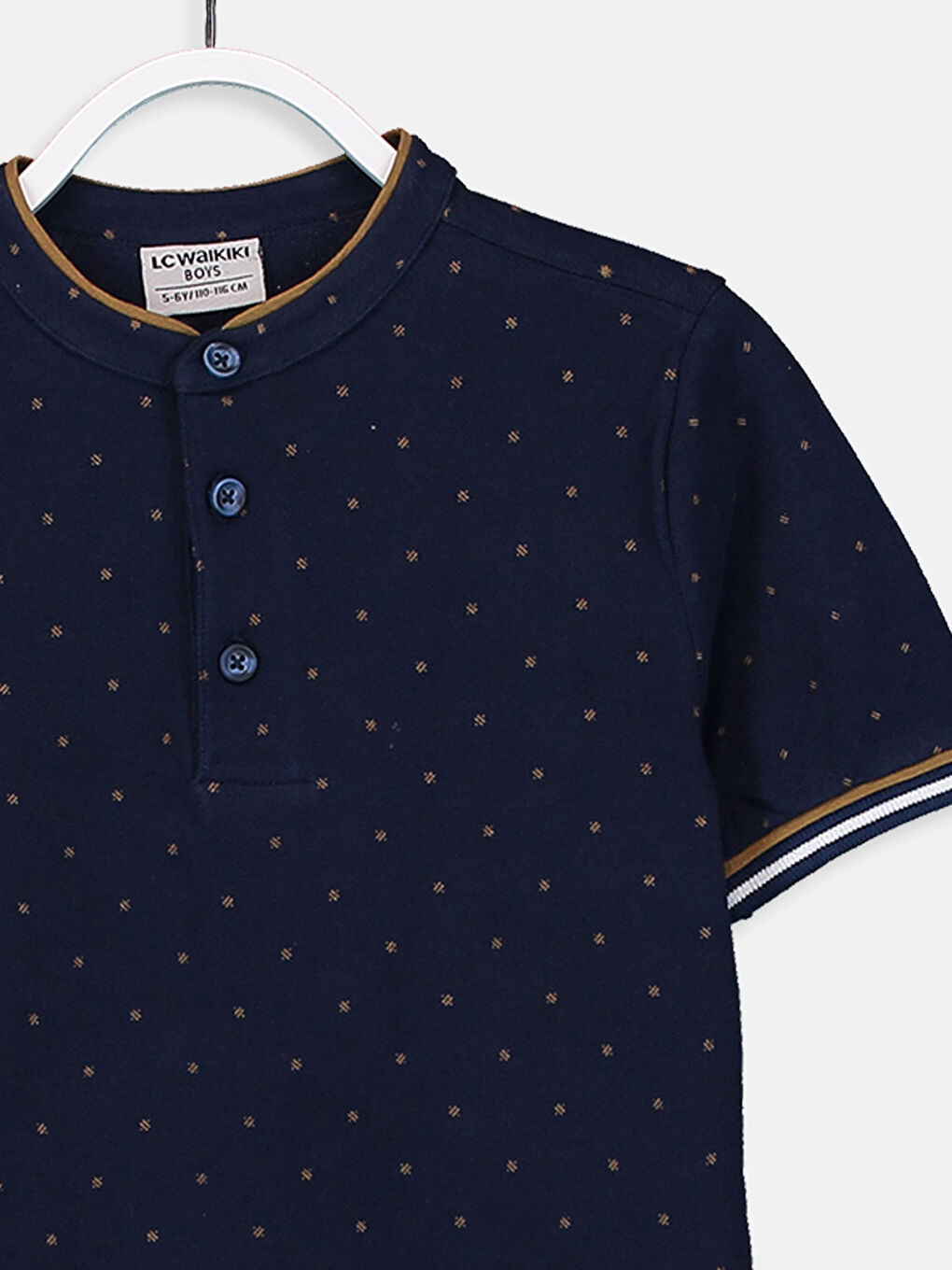 Lacivert Baskılı Tişört-3