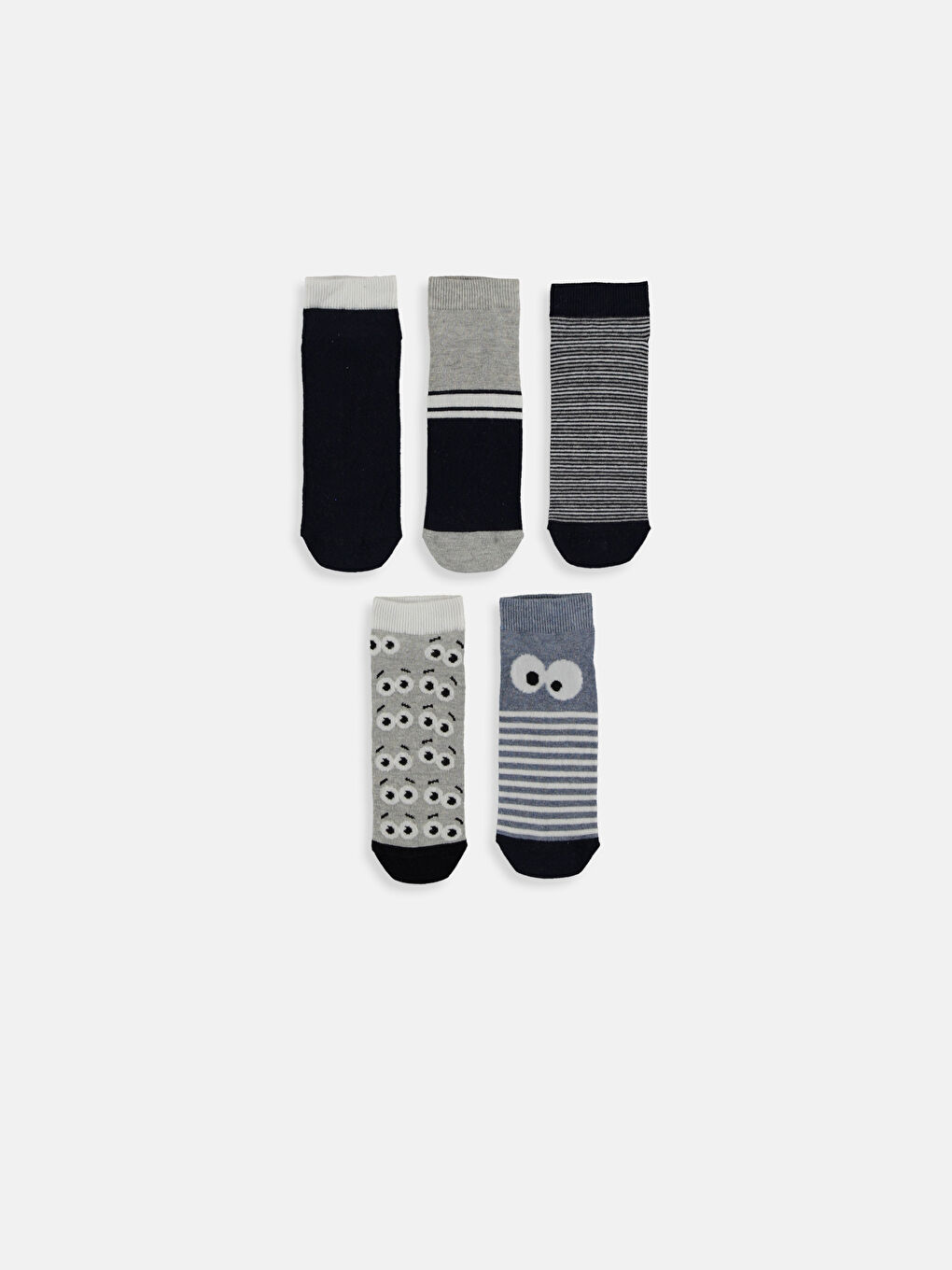 Karışık Renk İpliği Boyalı Patik Çorap-1