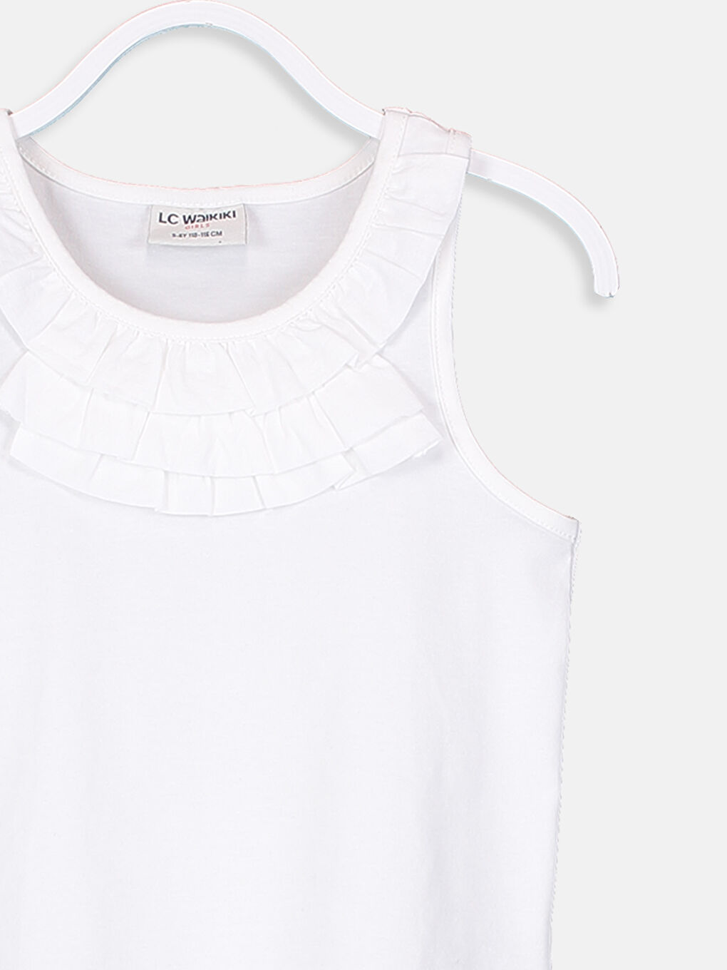 LCW Kids Bisiklet Yaka Kız Çocuk Atlet -9S9516Z4-FDU