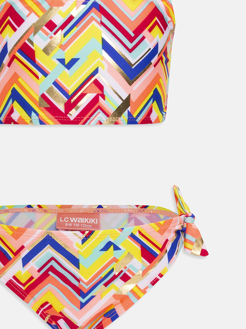 Қыздарға арналған принтті созылмалы матадан жасалған бикини-2