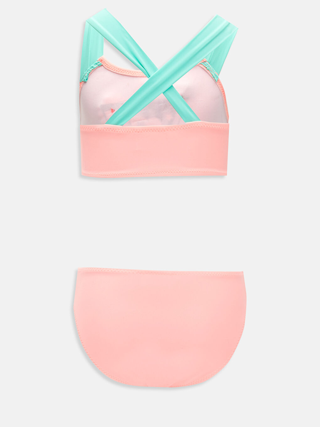 LCW Kids Floresan Pembe Bikini - 1