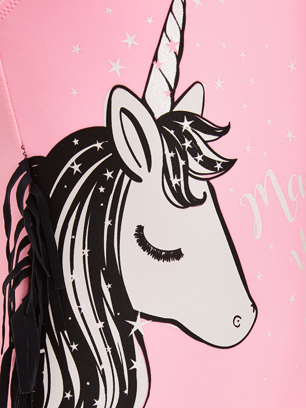 ملابس سباحة للبنات مطبوعة بقماش مرن-2