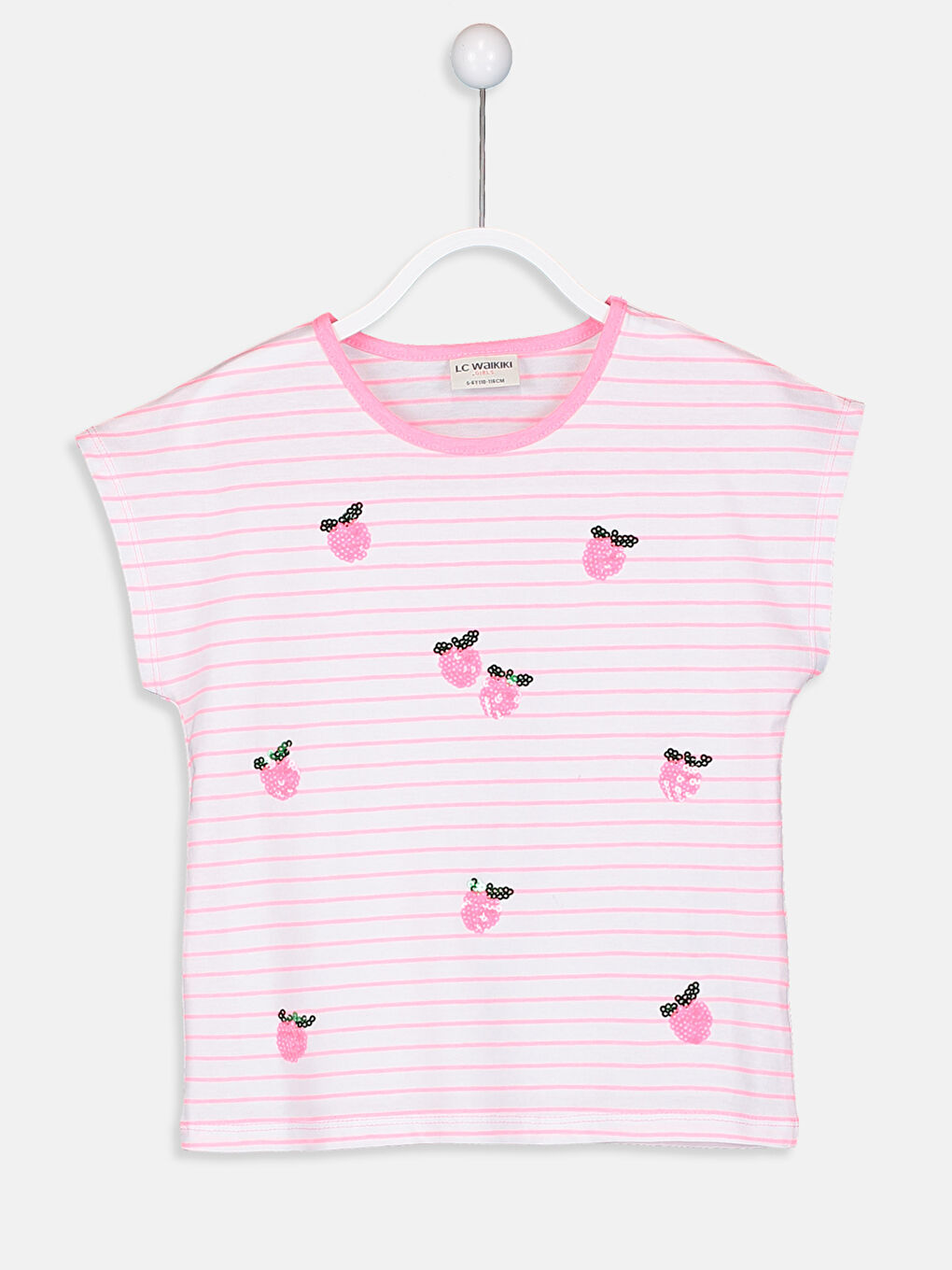 Neon Pembe Baskılı Tişört