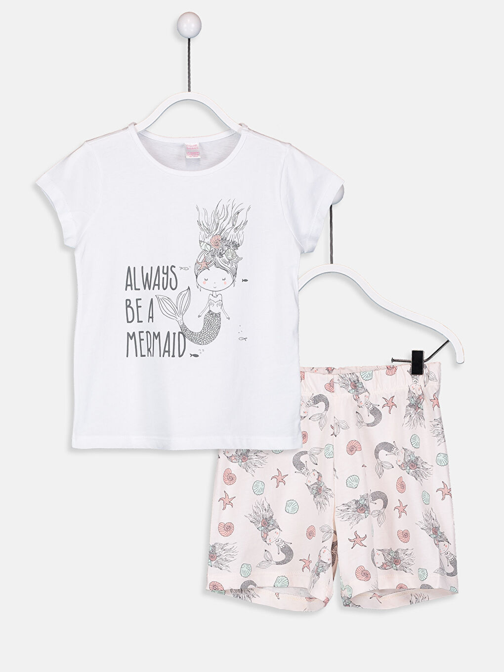 Beyaz Kız Çocuk Pijama Takım