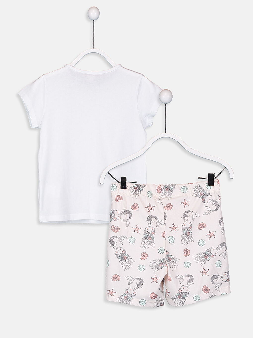 Beyaz Kız Çocuk Pijama Takım-1