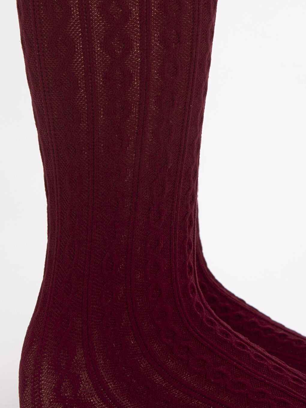 Bordo Külotlu Çorap-10