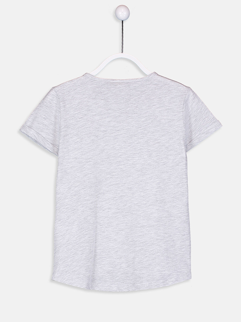 Футболка для дівчаток з круглим вирізом горловини та короткими рукавами-1