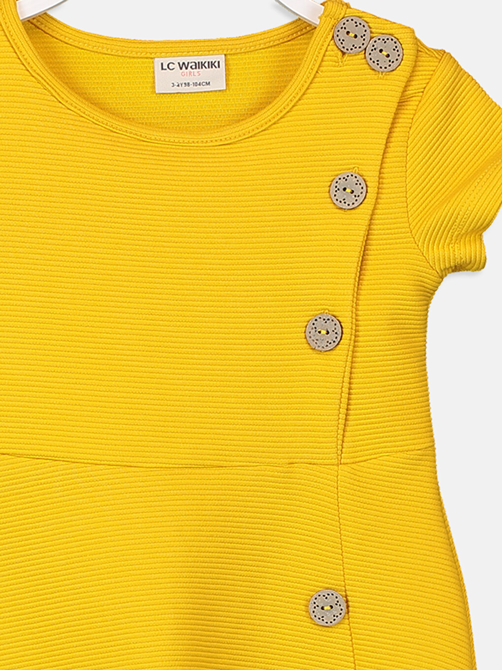 Crew Neck Girls' Dress-2