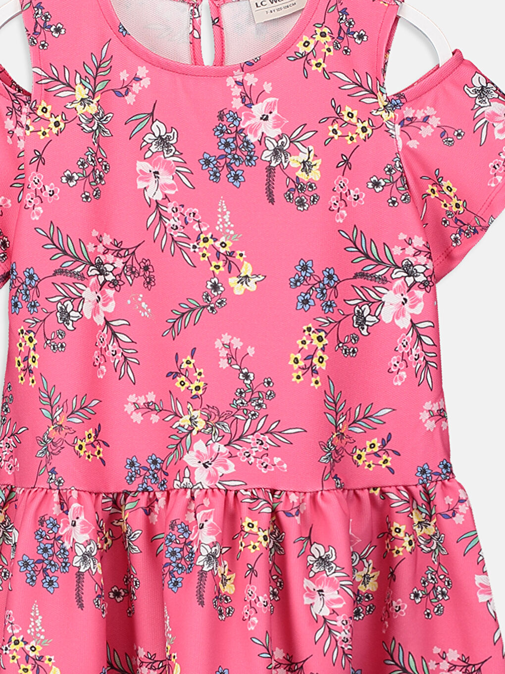 Платье для девочек с круглым вырезом-2