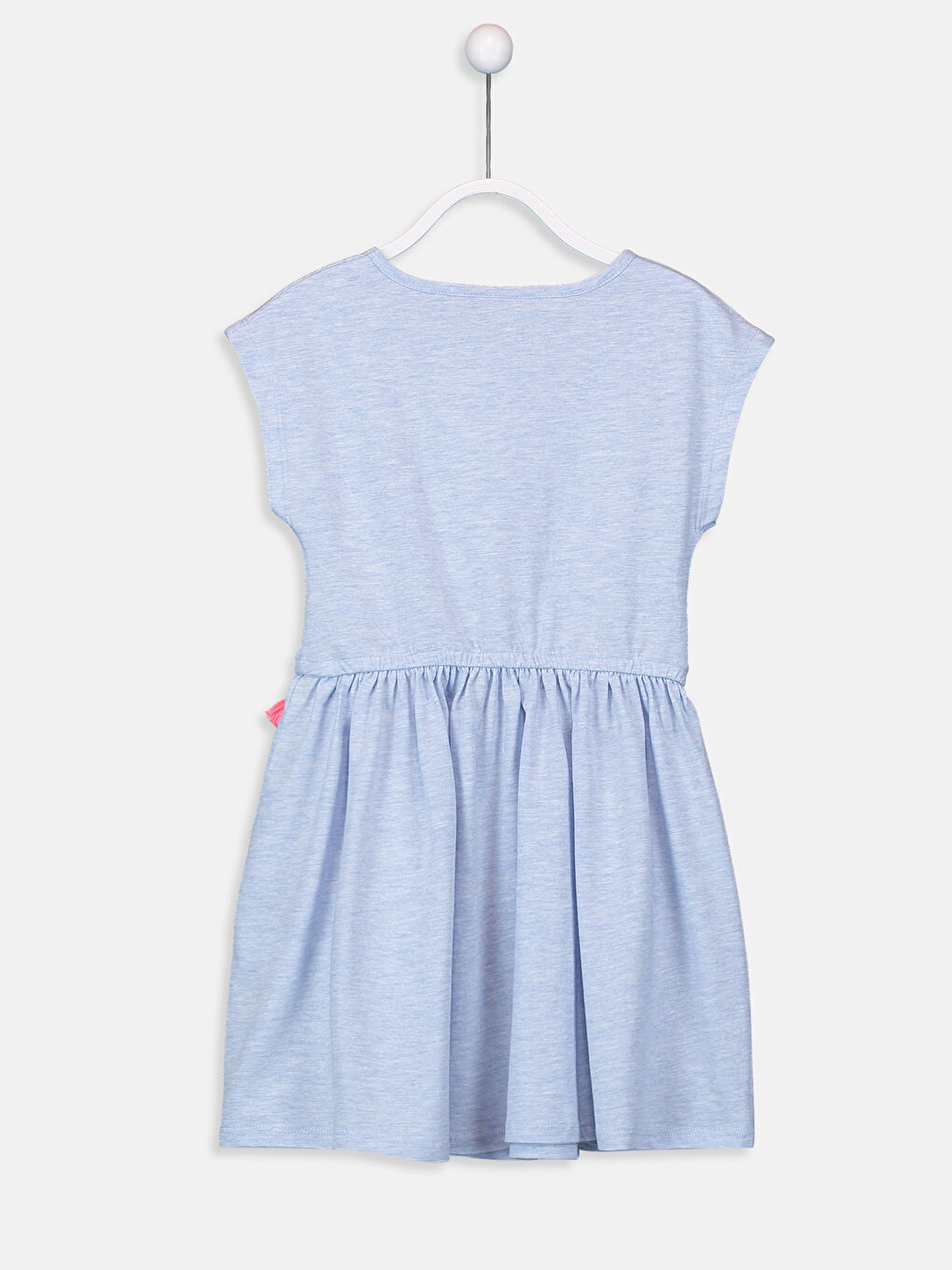 Mavi Bisiklet Yaka Kız Çocuk Elbise-1