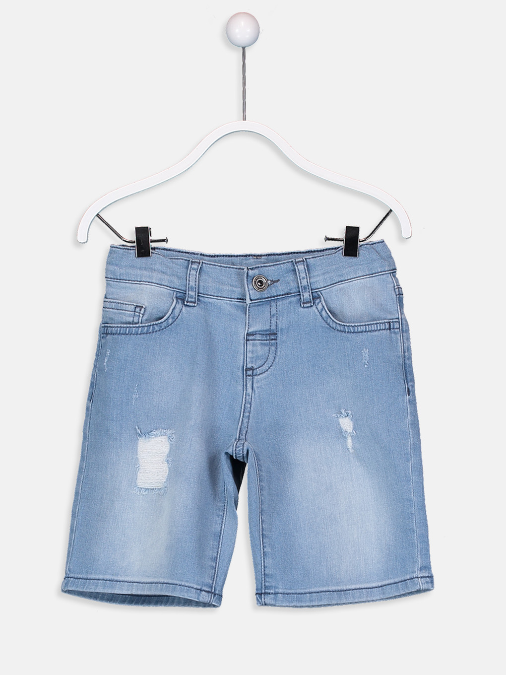 Açık İndigo Rodeo Jean Şort