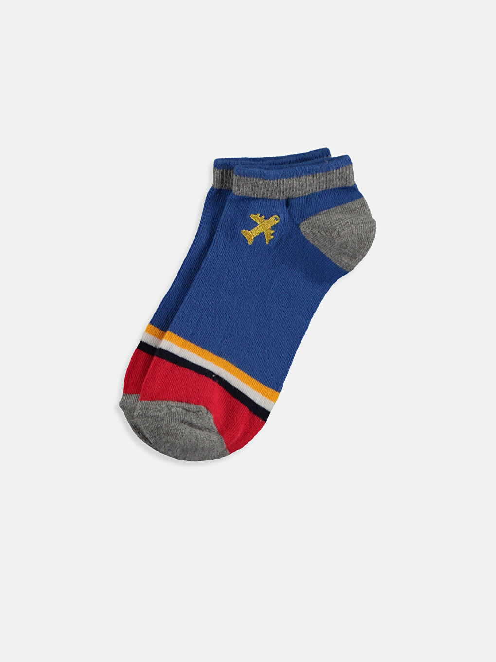 Karışık Renk İpliği Boyalı Patik Çorap-1