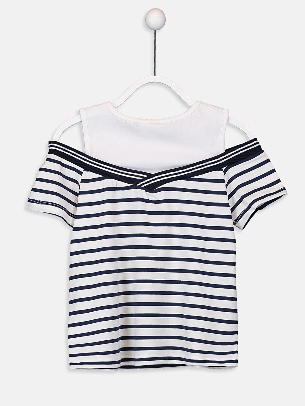 Дівчина ТЕМНО-СИНІЙ Футболка-1