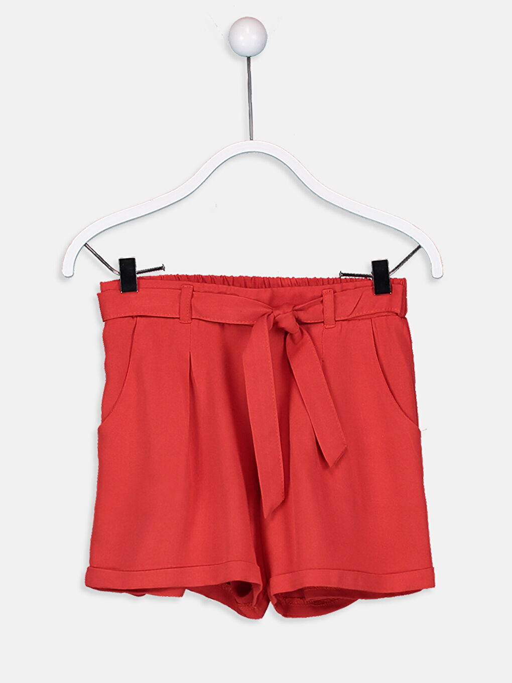 Девочки Красный Шорты-1