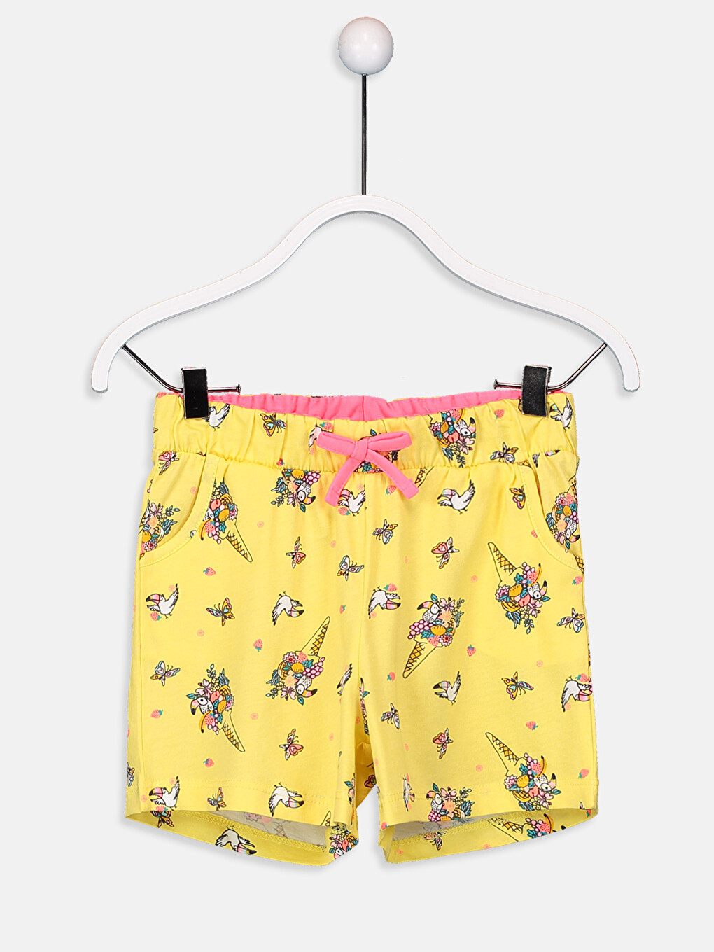 Girl Yellow Shorts