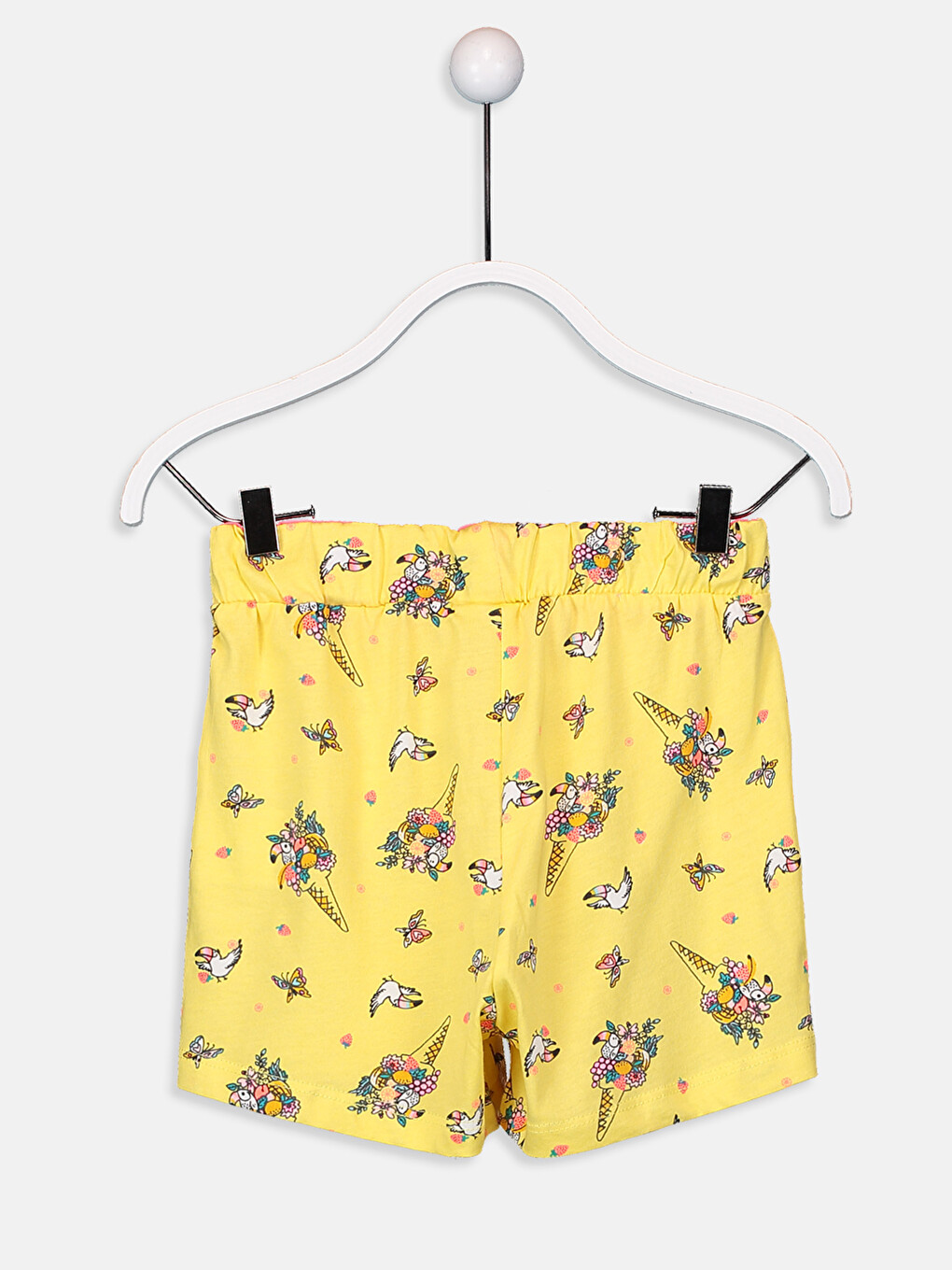 Girl Yellow Shorts-1