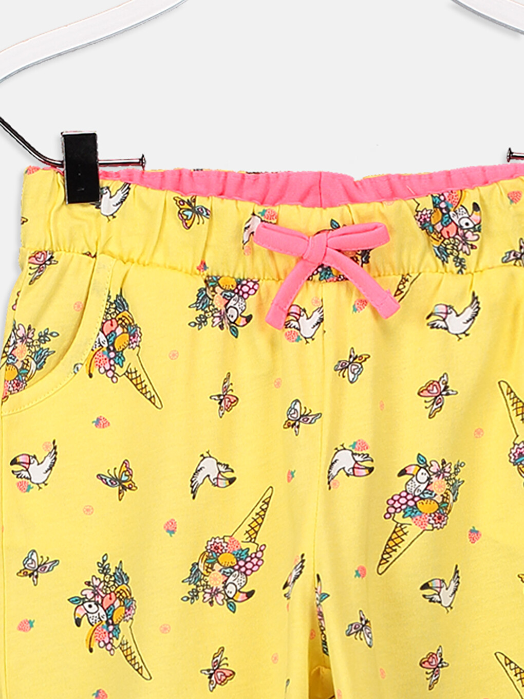 Girl Yellow Shorts-2