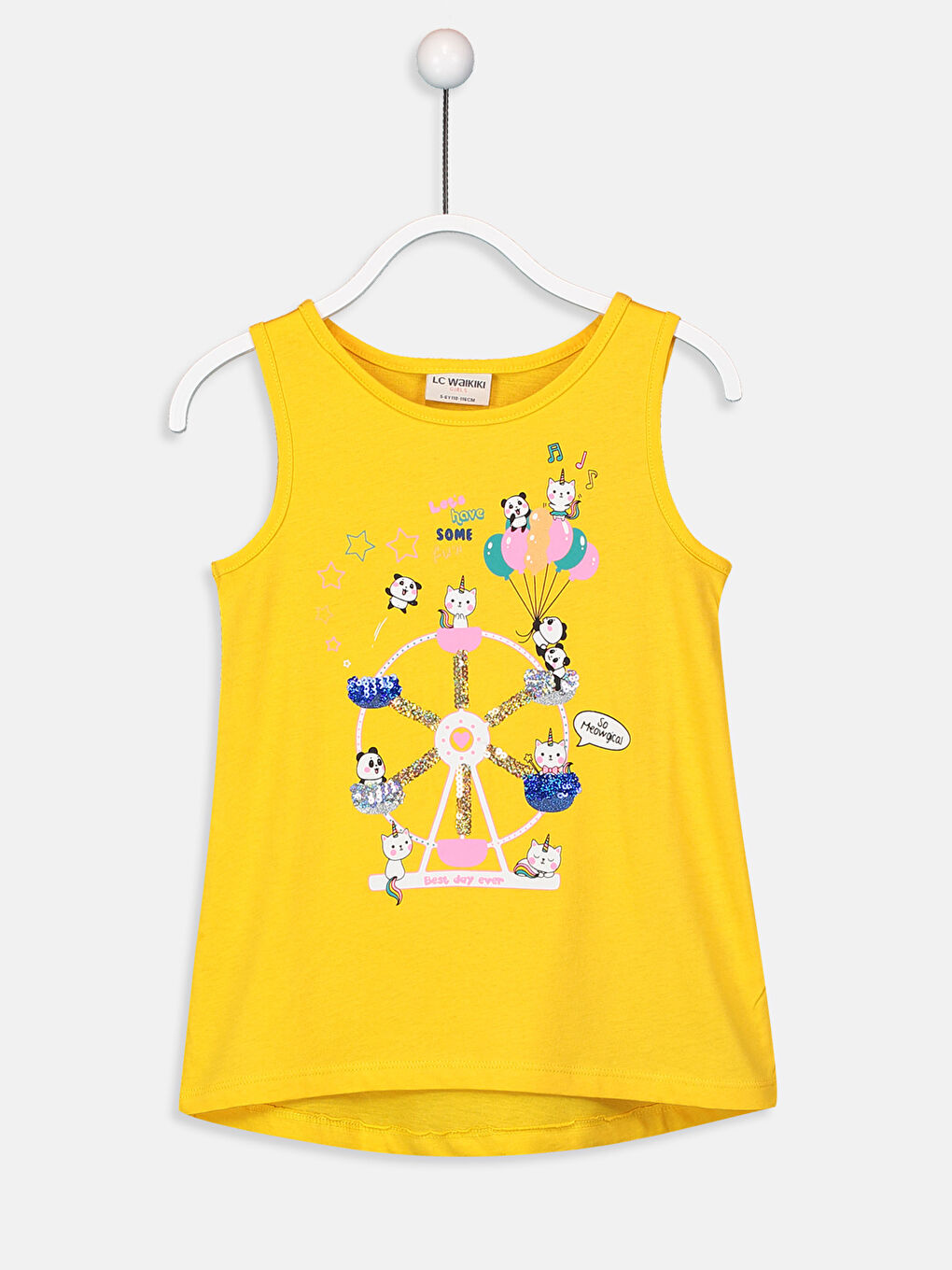 Débardeur JAUNE Fille