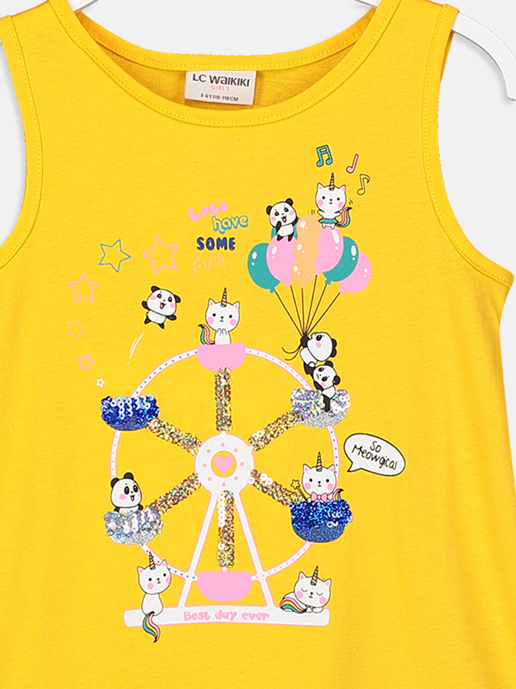 Débardeur JAUNE Fille-2