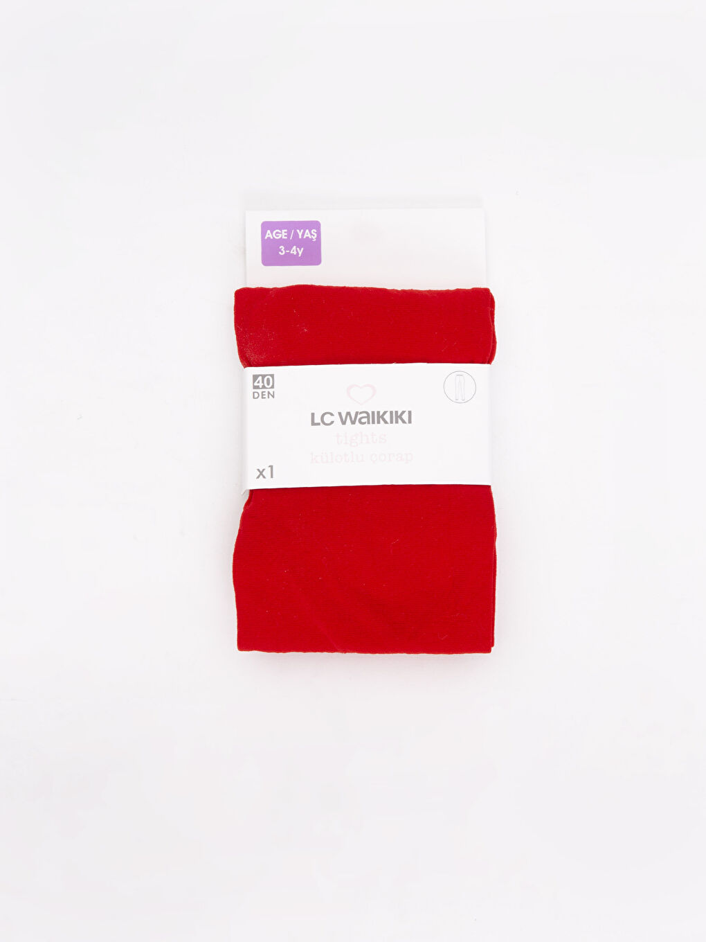 LCW Kids Girl RED Tights -9SM555Z4-H0P