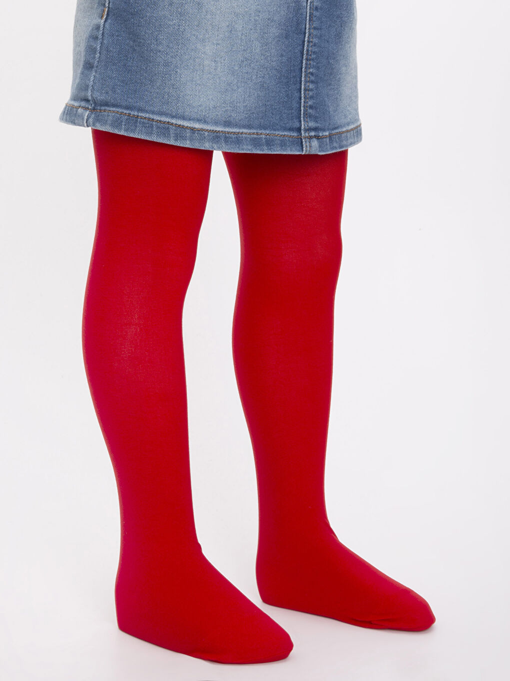 LCW Kids Girl RED Tights -9SM555Z4-H0P