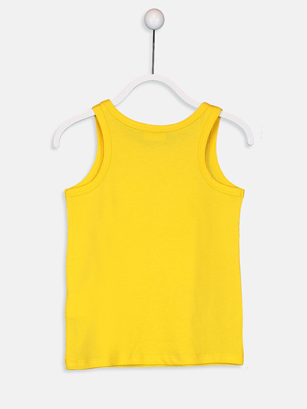 Sarı Bisiklet Yaka Kız Çocuk Atlet-1