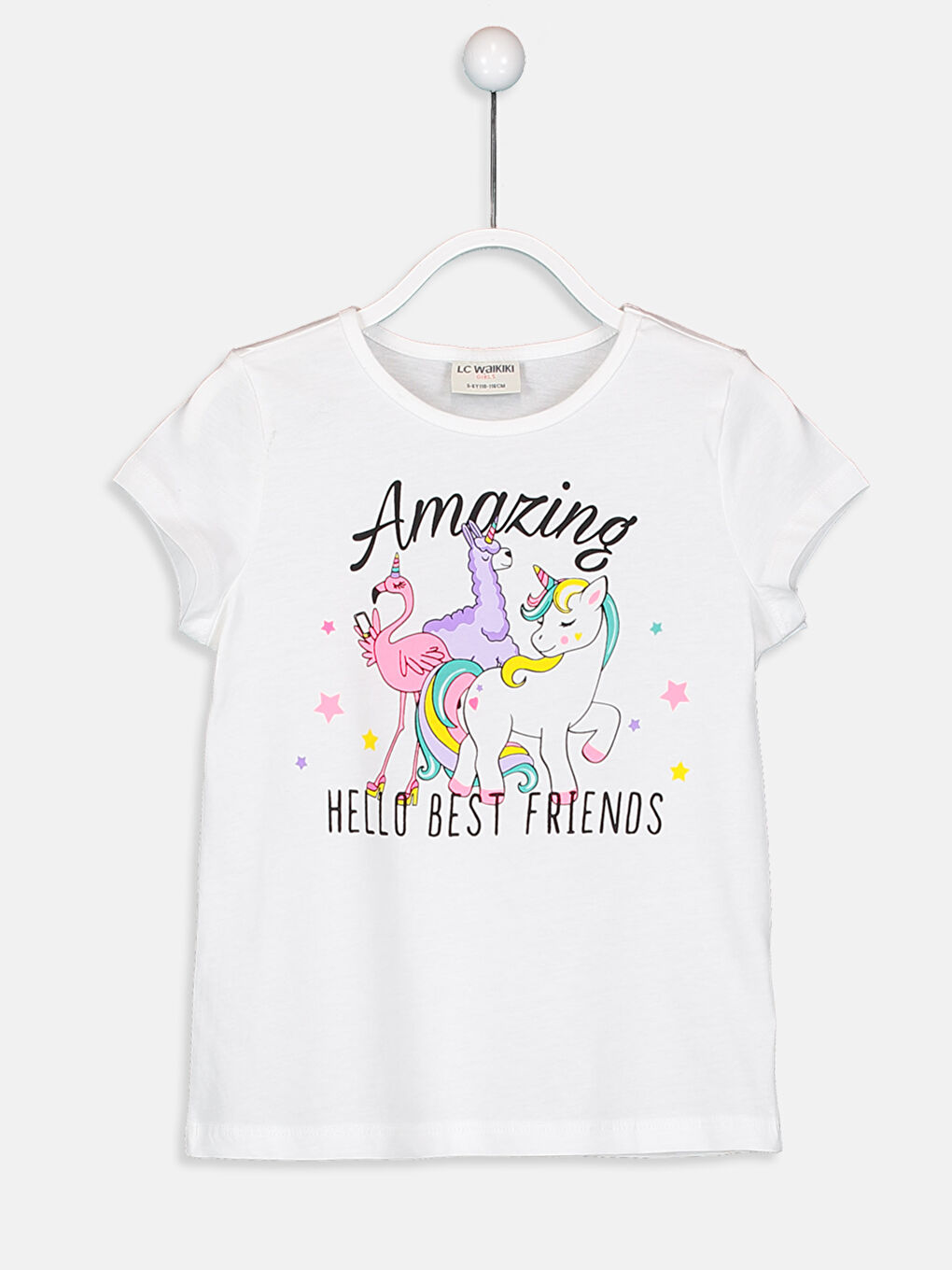 Футболка з принтом для дівчаток-1