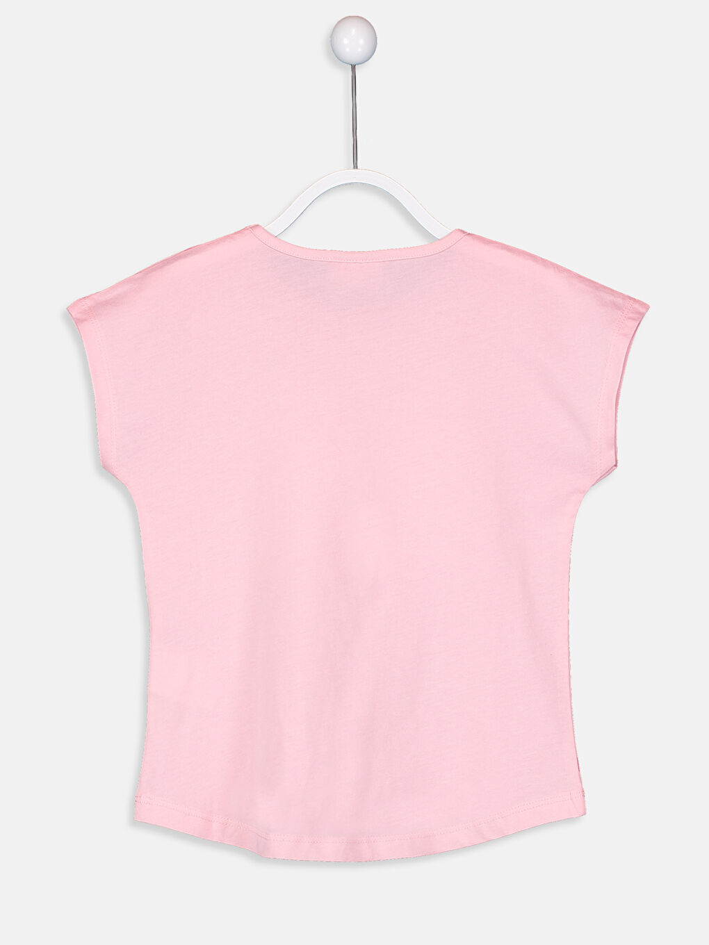 Crew Neck Short Sleeve Girls' T-Shirt-2