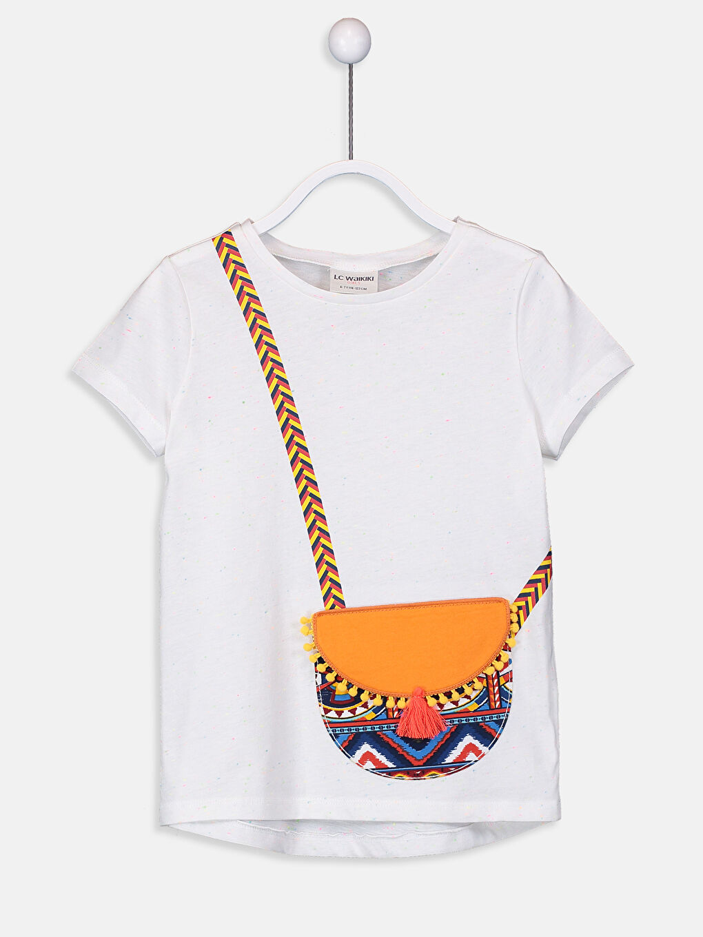 Футболка для дівчаток з круглим вирізом горловини та короткими рукавами