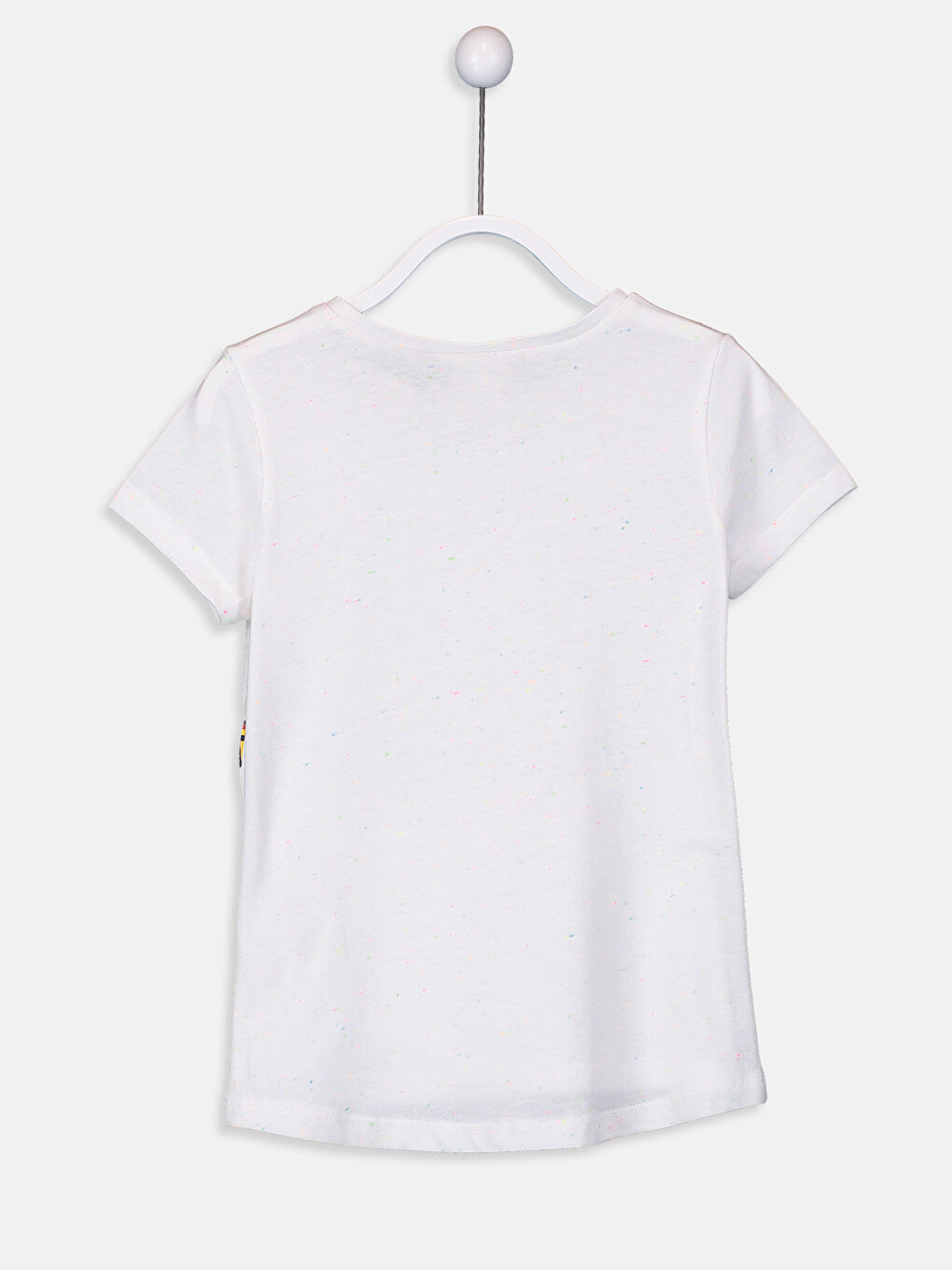 Футболка для дівчаток з круглим вирізом горловини та короткими рукавами-1