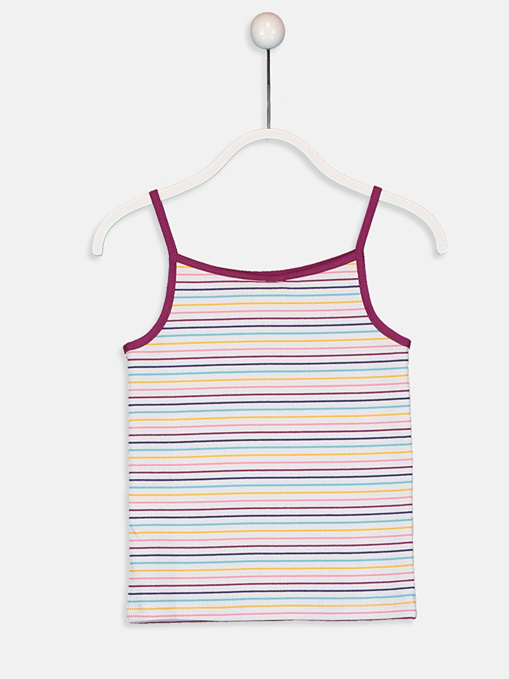 Karışık Bisiklet Yaka Kız Çocuk Atlet-1