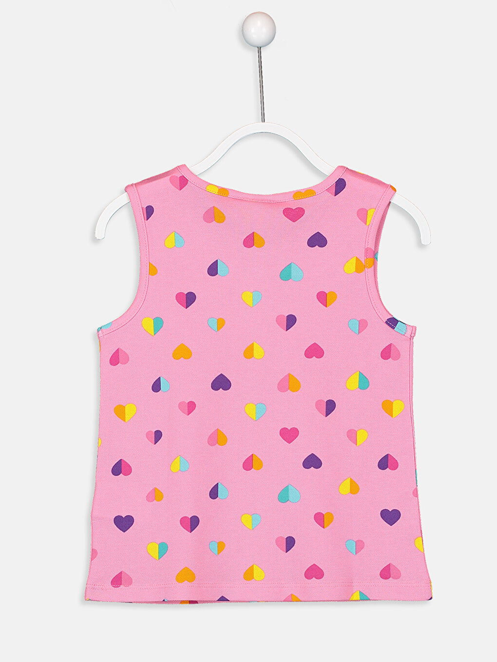 Pembe Bebe Yaka Kız Çocuk Atlet-1