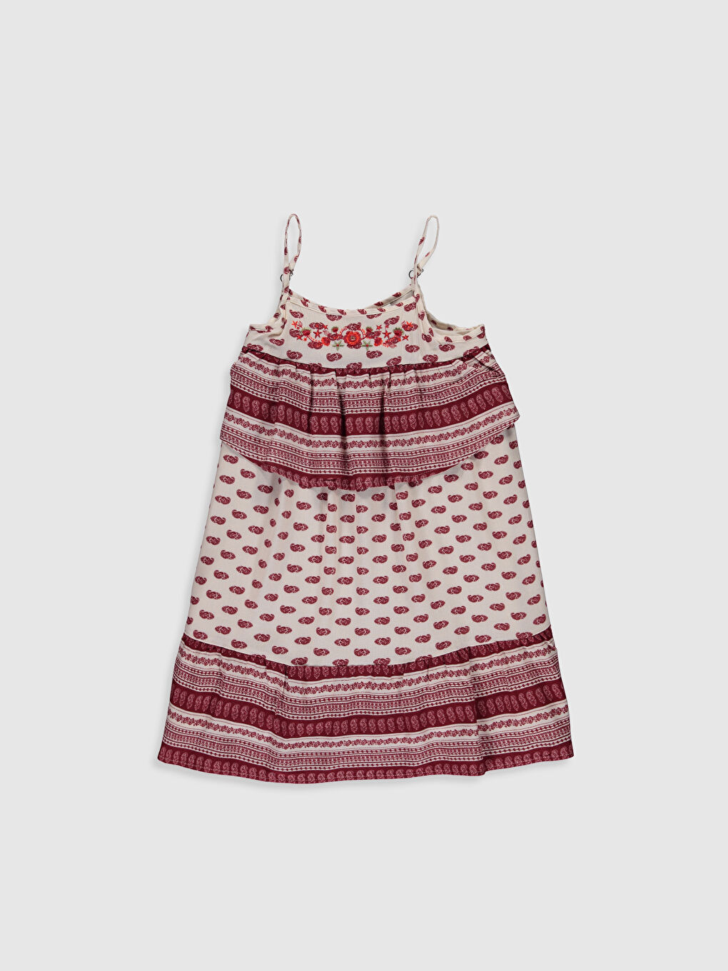 Ekru Kız Çocuk Elbise