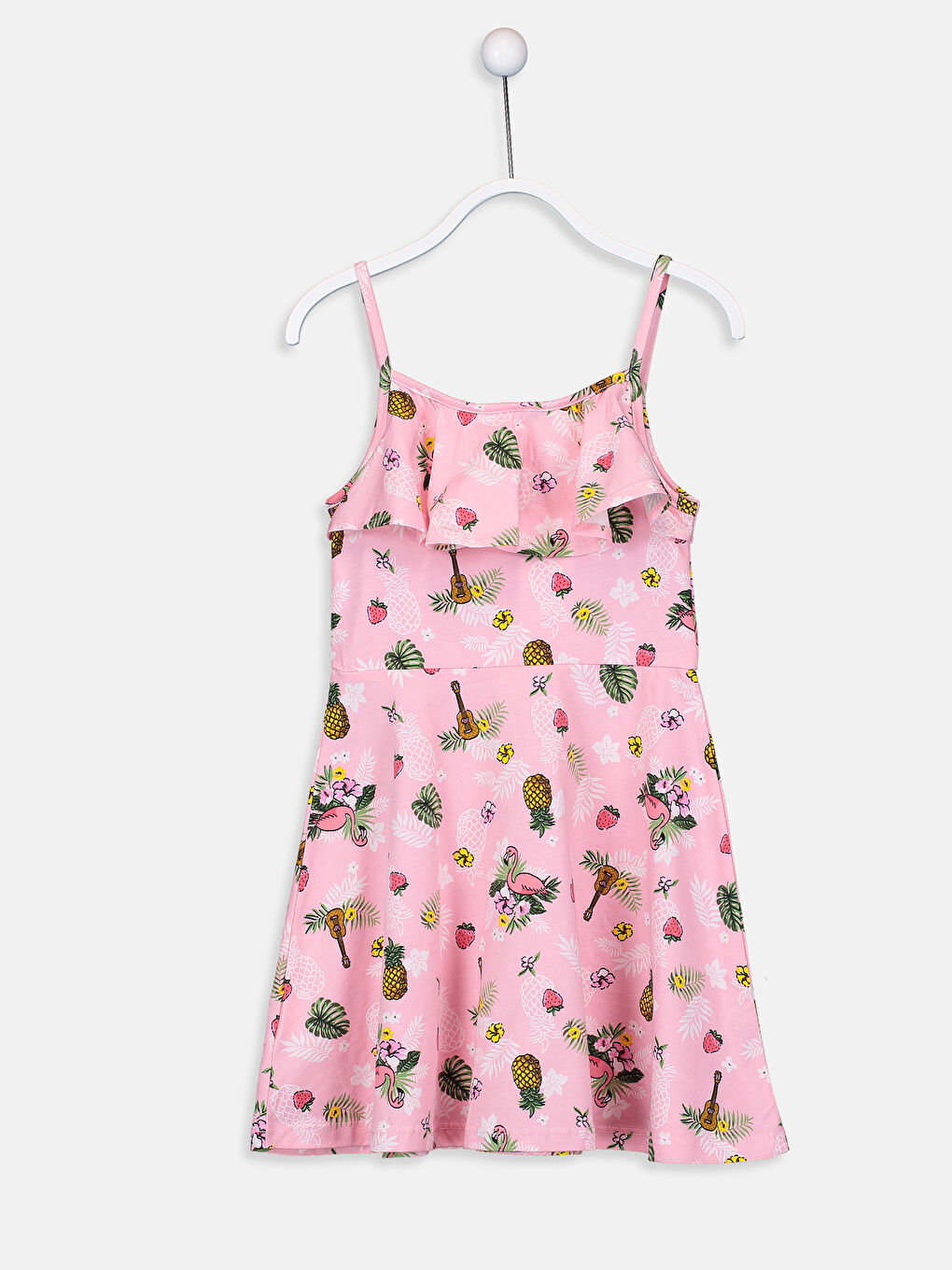 Crew Neck Girls' Dress-1