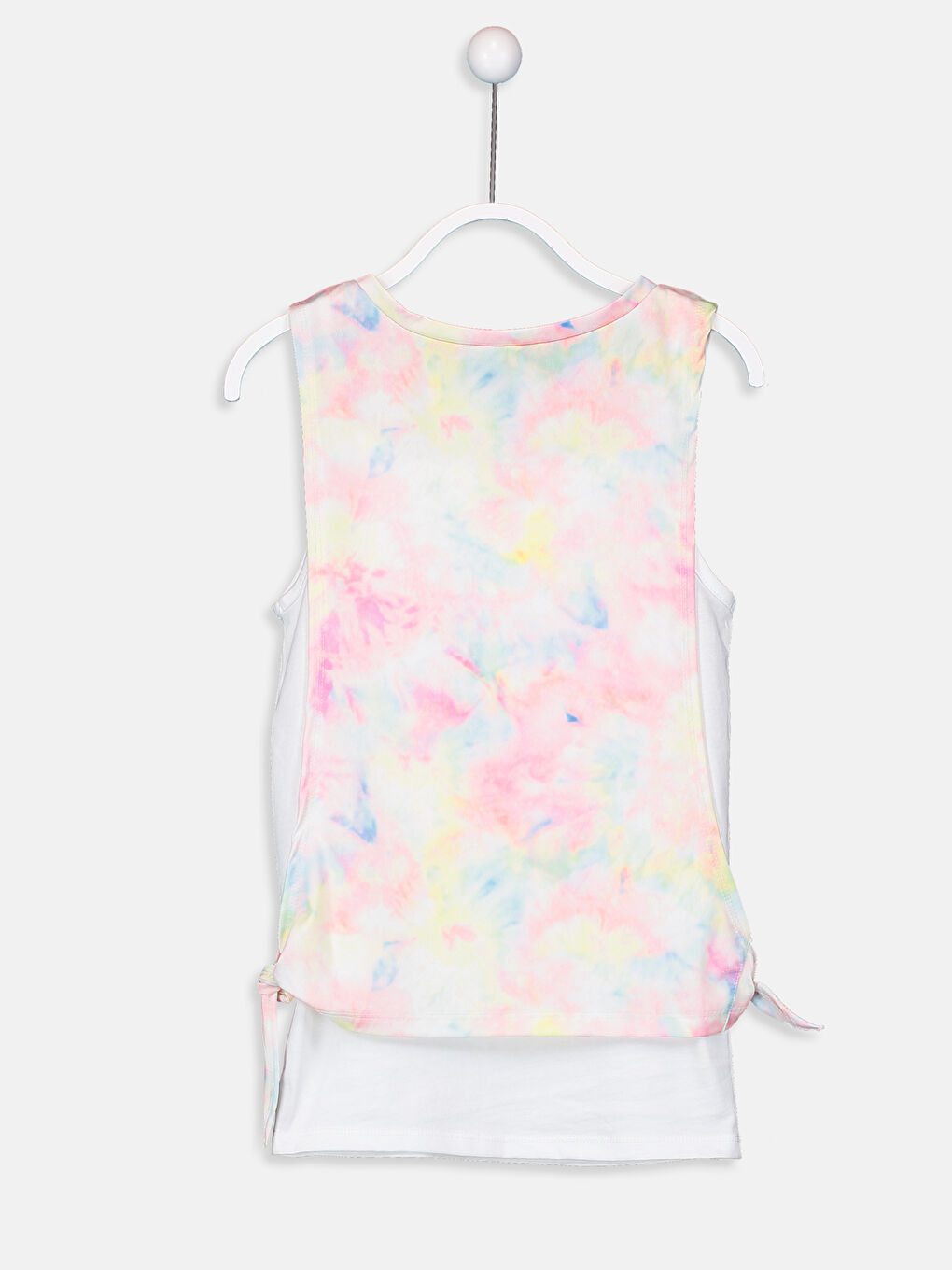 Karışık Bisiklet Yaka Kız Çocuk Atlet-3