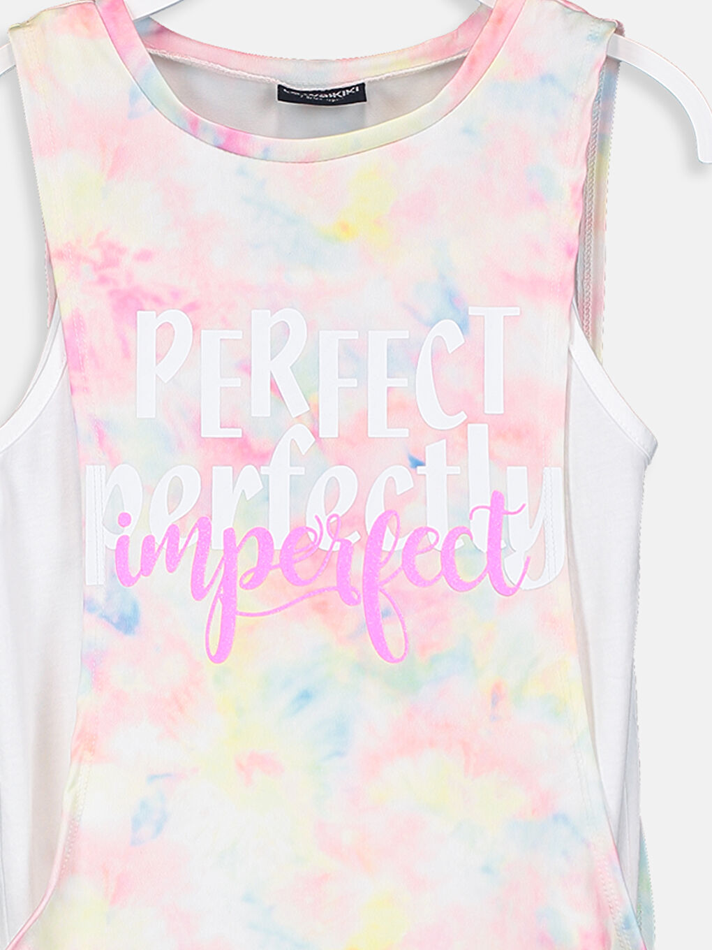 Karışık Bisiklet Yaka Kız Çocuk Atlet-4