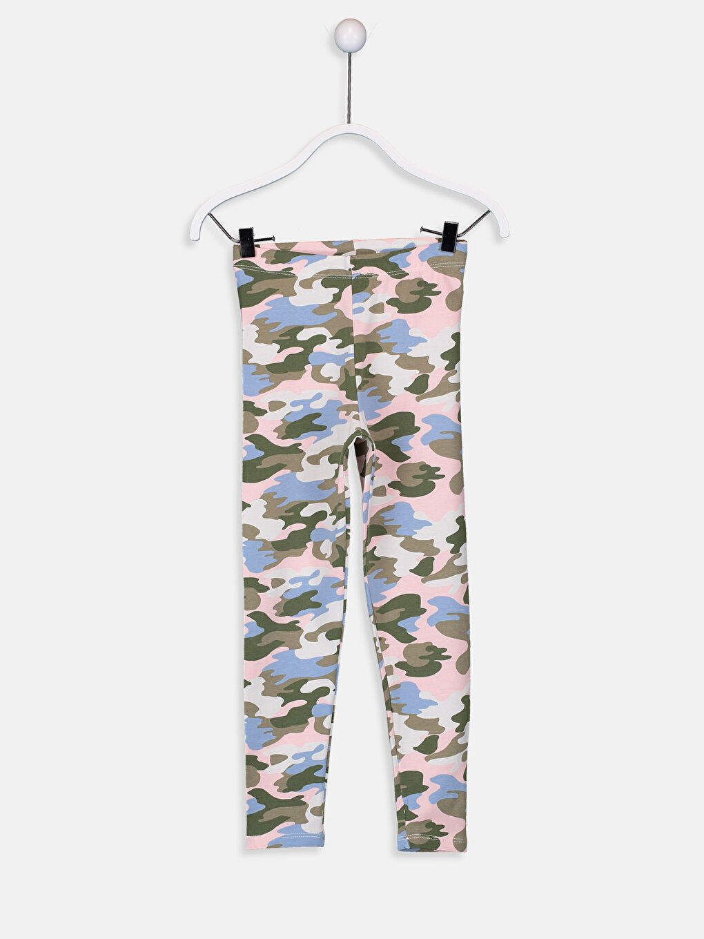 Açık Pembe Baskılı Tayt