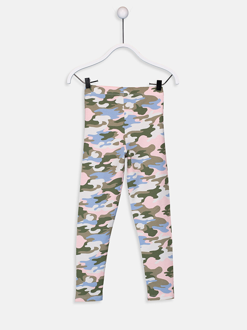 Açık Pembe Baskılı Tayt-1