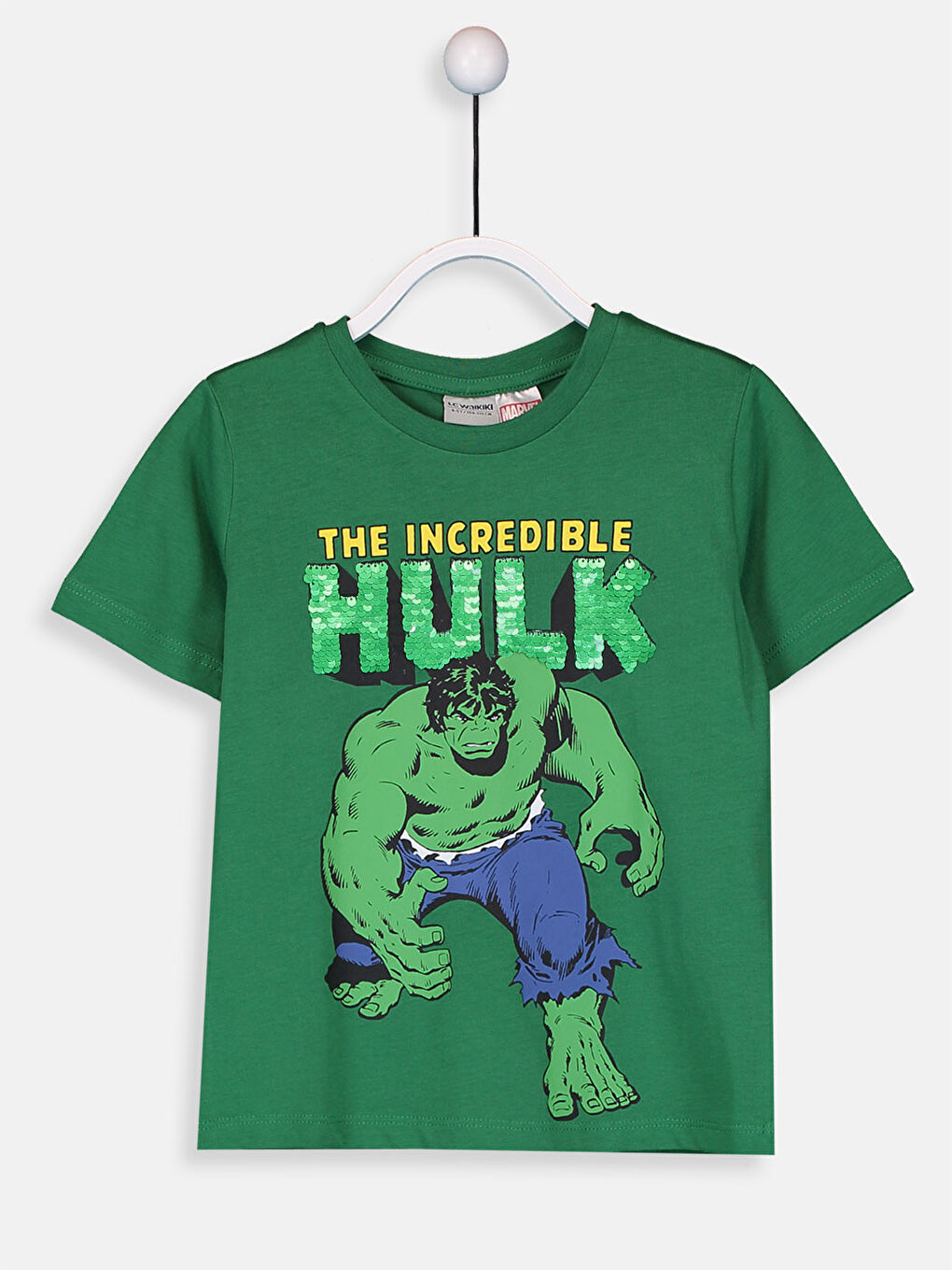 Boy's Hulk Printed Cotton T-Shirt-1