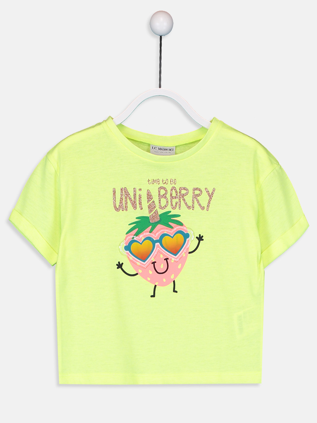 Crew Neck Short Sleeve Girls' T-shirt