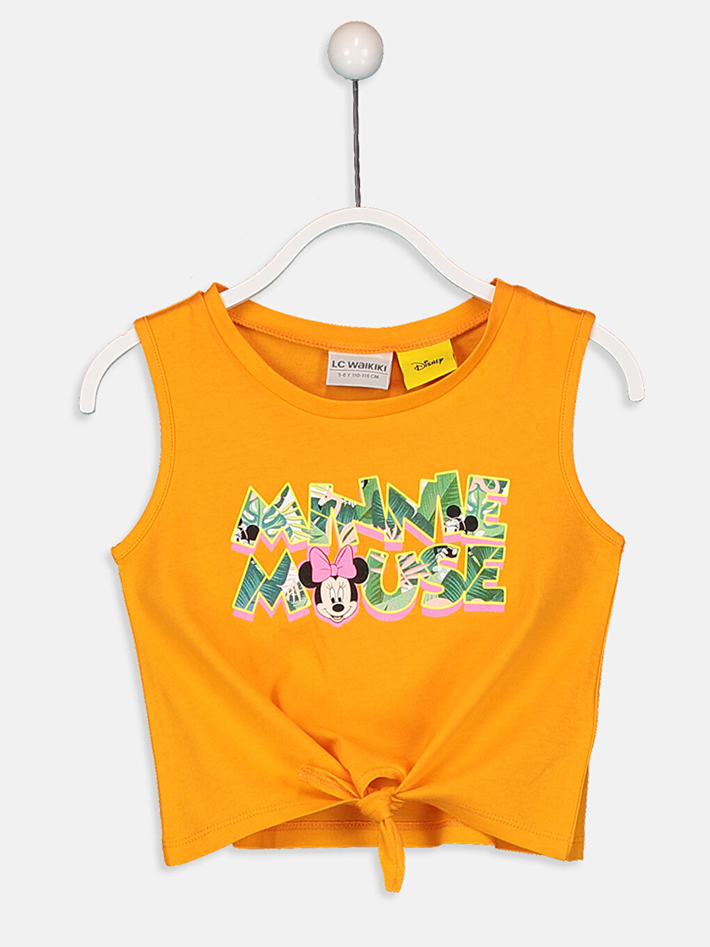 Turuncu Bisiklet Yaka Kız Çocuk Atlet