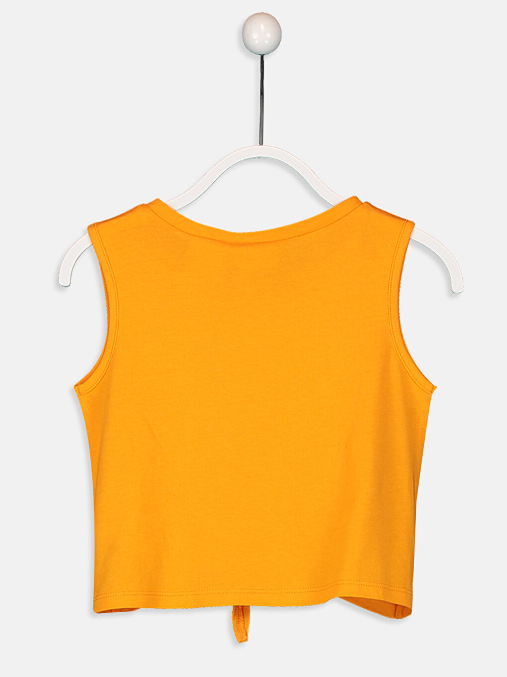 Turuncu Bisiklet Yaka Kız Çocuk Atlet-1